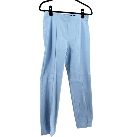 Insight Trousers Size 8 Light Blue Stretch Cotton Slim Fit Trousers with Front S - Picture 1 of 10